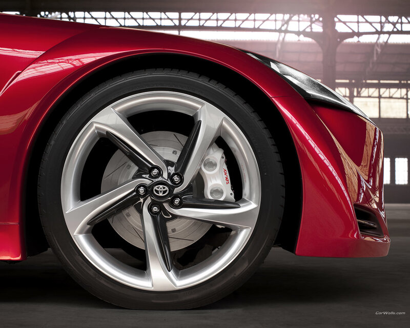Red Car Wheel