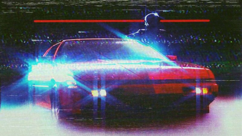 Red Car with Driver