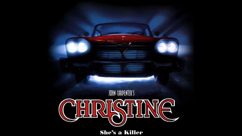 Red Car with Headlights — Black