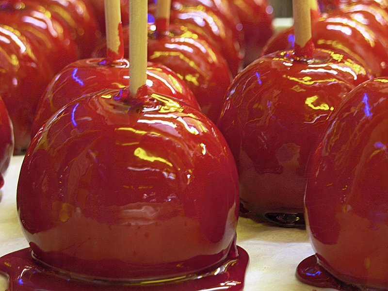 Red Caramel Apples