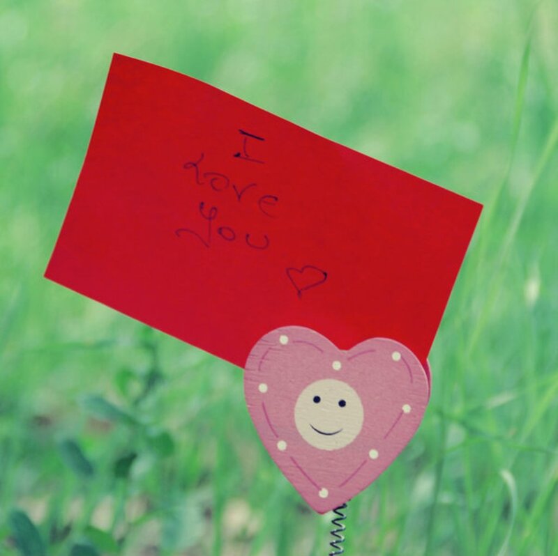 Red Card with I Love You