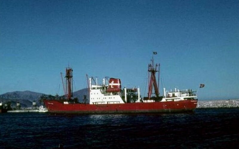 Red Cargo Ship — Calm