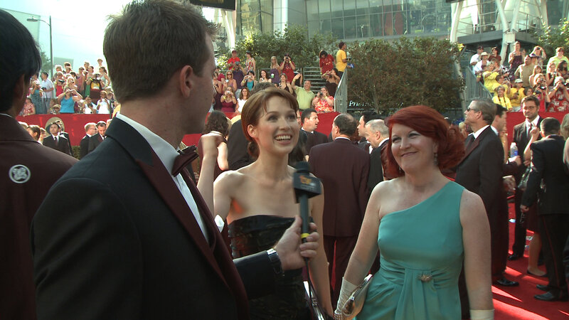 Red carpet event interview