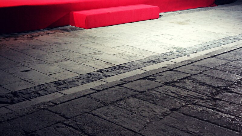 red carpet stage setup