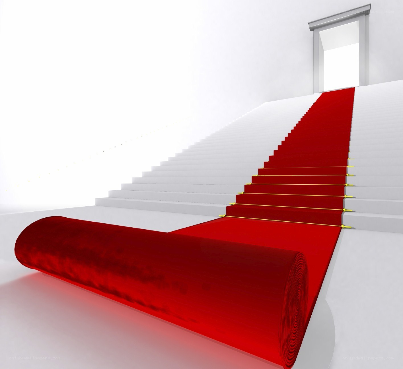 red carpet staircase
