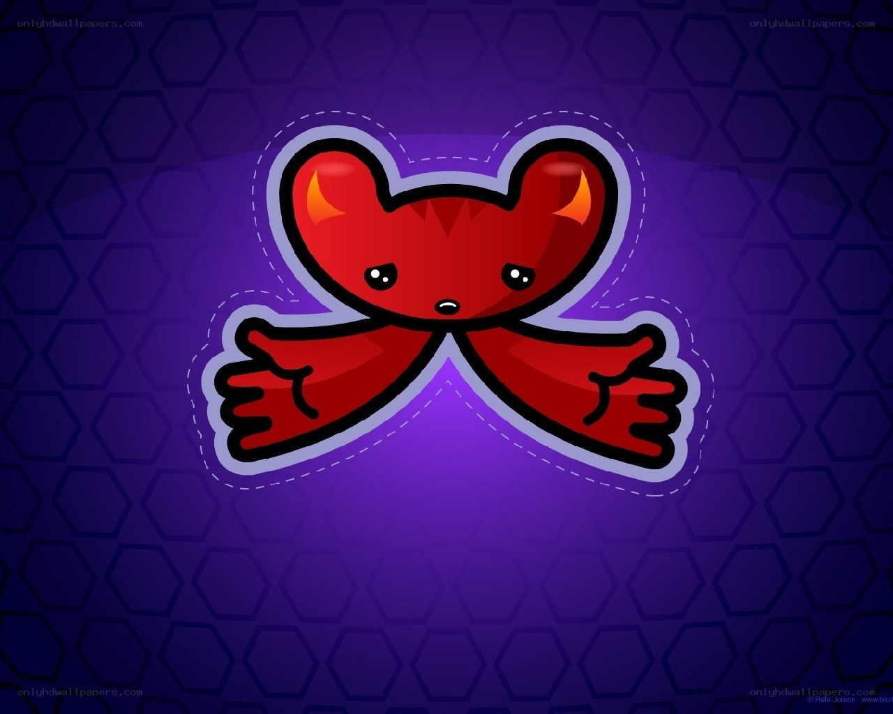 Red cartoon bear character
