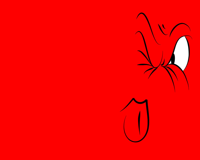 Red Cartoon Character — Playful, Vector Art