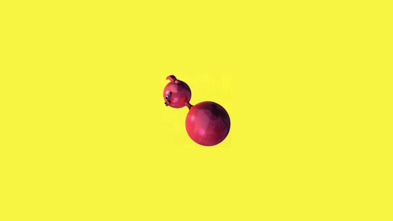 Red Cartoon Character — Yellow