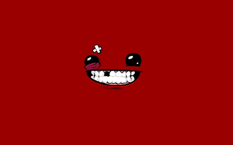 red cartoon face with bandage