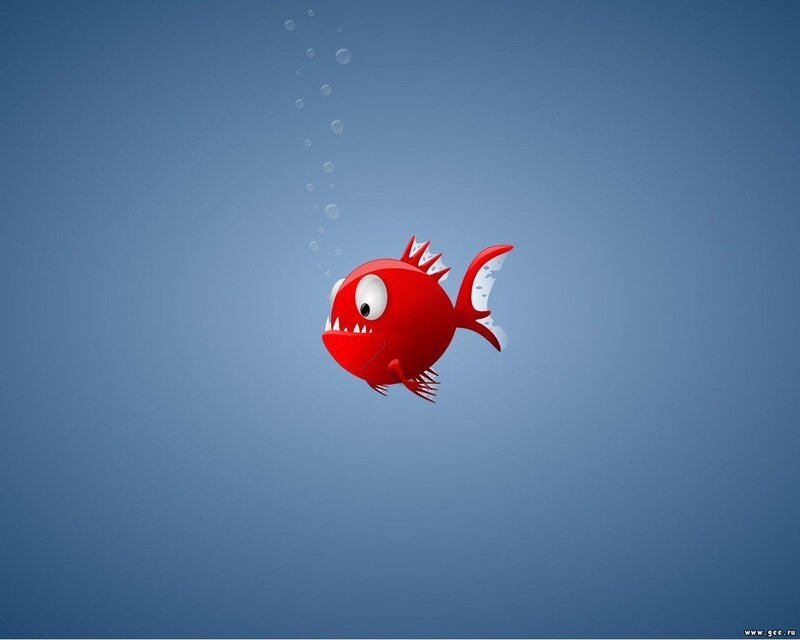 Red Cartoon Fish