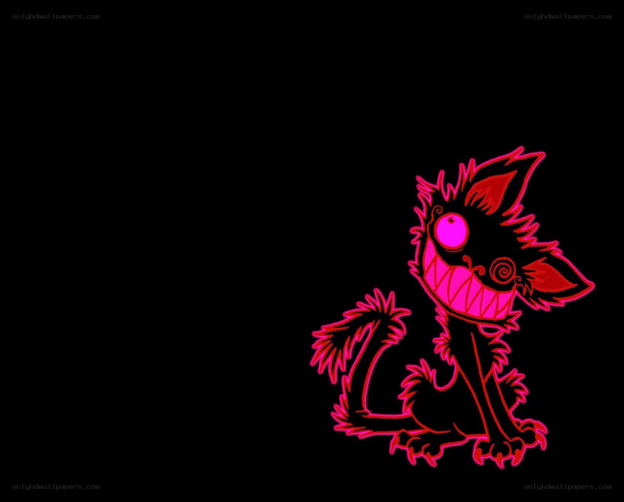 red cartoon monster character