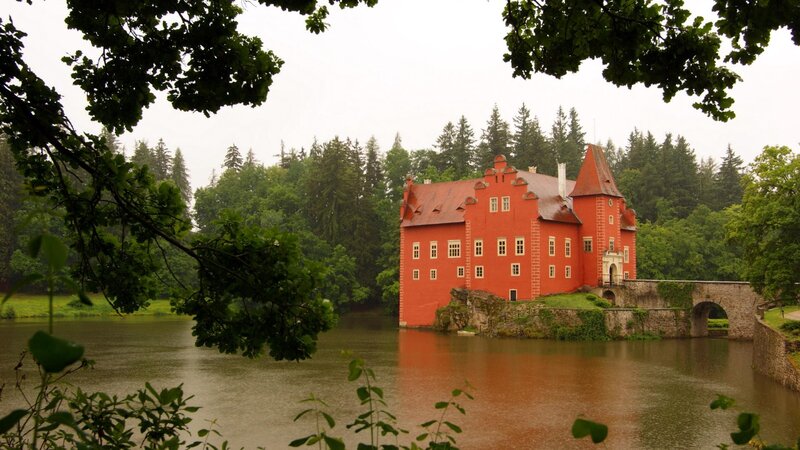 Red Castle on Lake