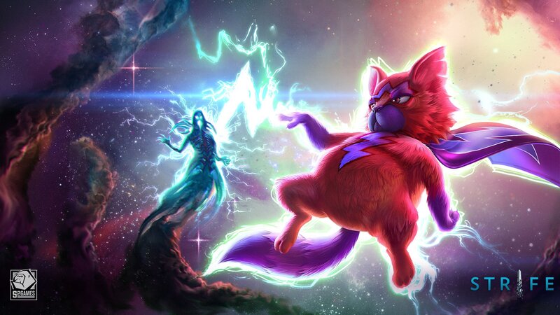 Red Cat-like Creature — Purple