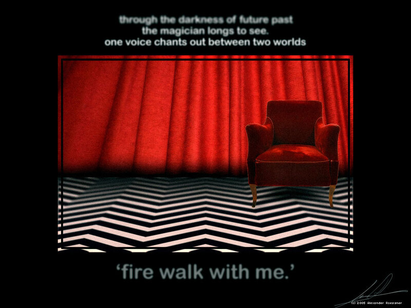 red chair on chevron floor