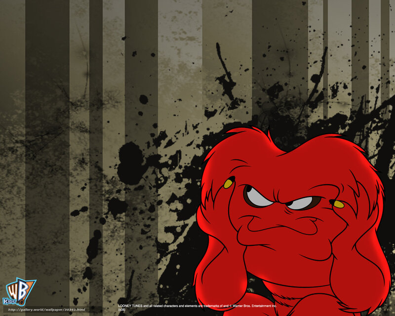 Red character with angry expression