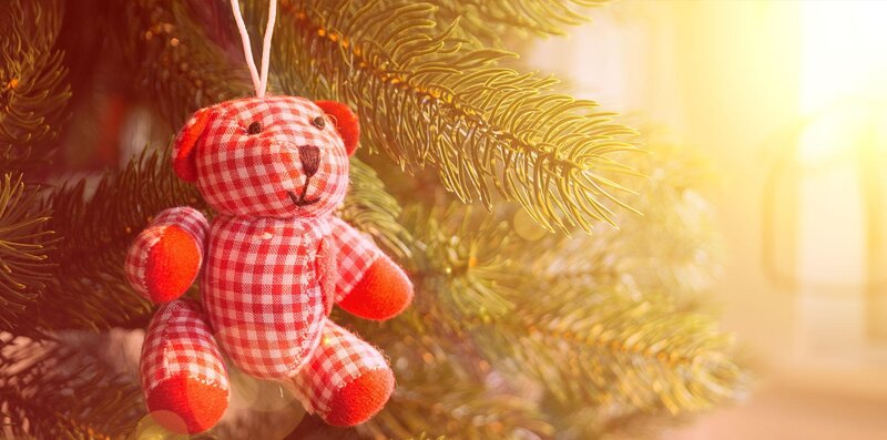 Red Checkered Teddy Bear