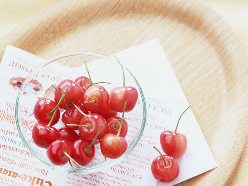Red Cherries in a Bowl — Calm