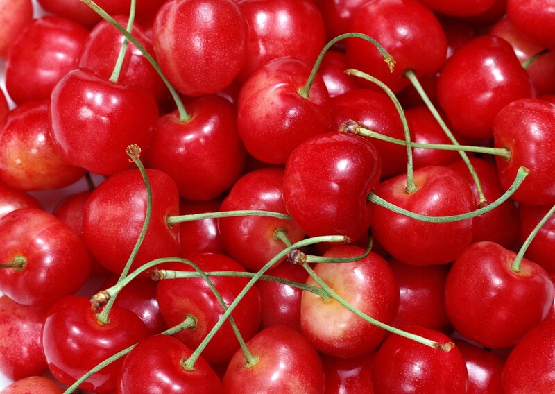 Red Cherries in Pile