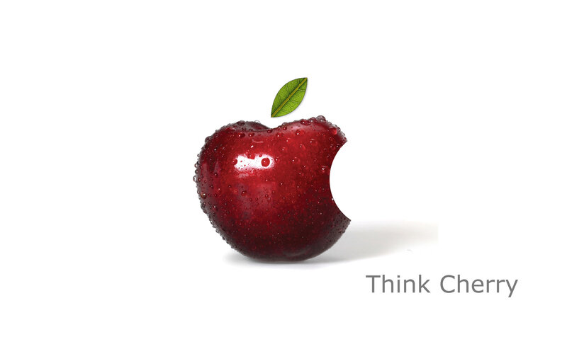 Red Cherry with Bite — Clean