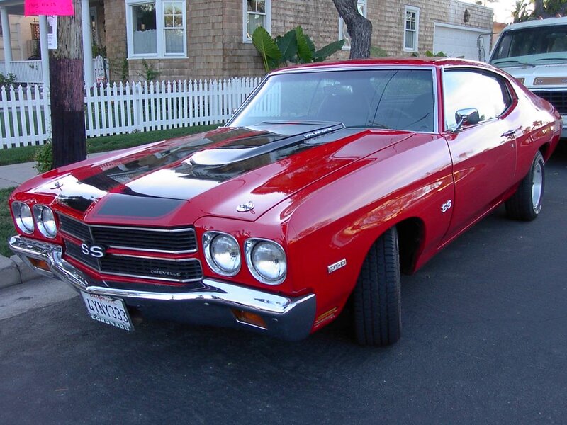 Red Chevelle Ss Car