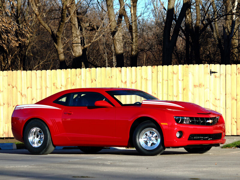 Red Chevrolet Camaro — Calm, Autumn