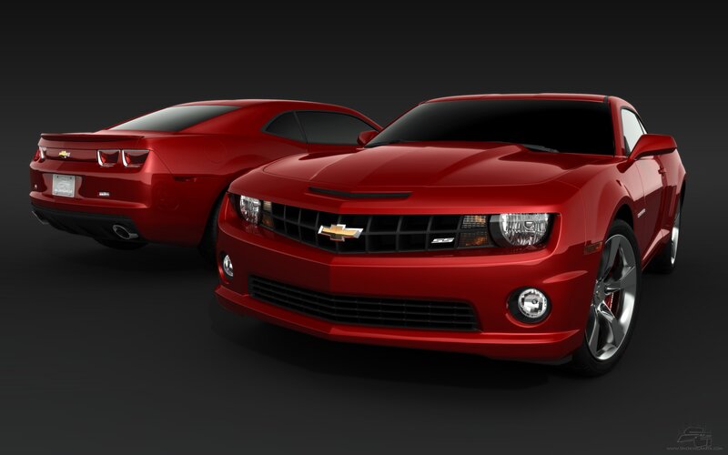 Red Chevrolet Camaro cars