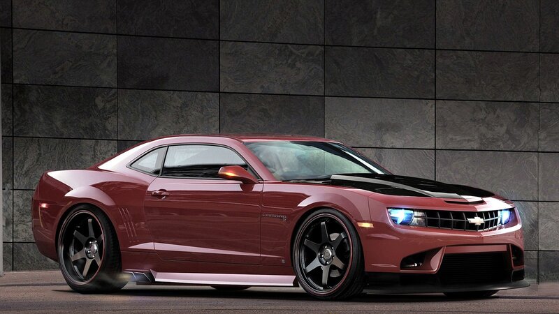Red Chevrolet Camaro — Dramatic, 3d Render