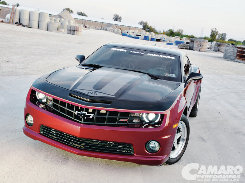 Red Chevrolet Camaro — Dramatic, Afternoon, Photograph, Car