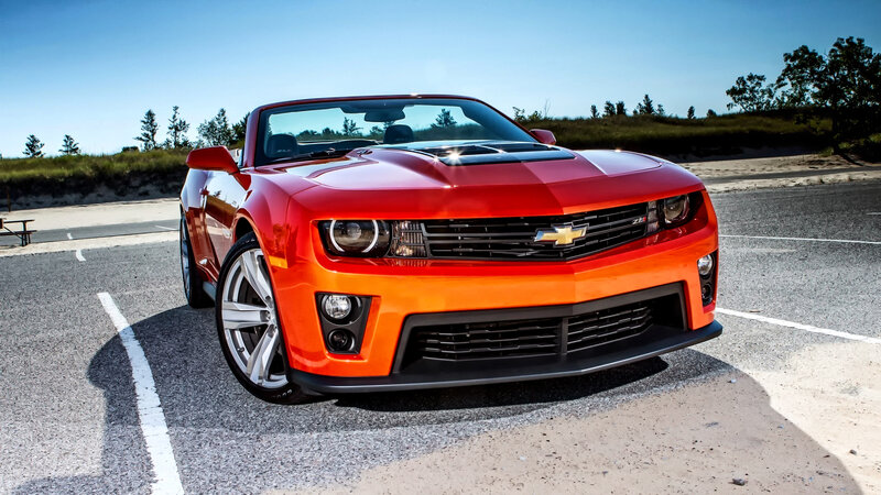 Red Chevrolet Camaro — Dramatic, Afternoon, Photograph, Convertible