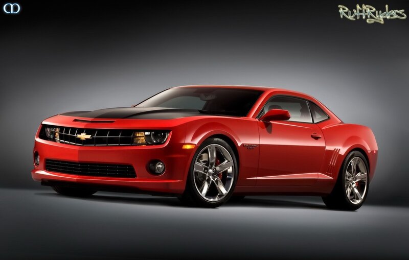 Red Chevrolet Camaro — Dramatic, Photograph, Car