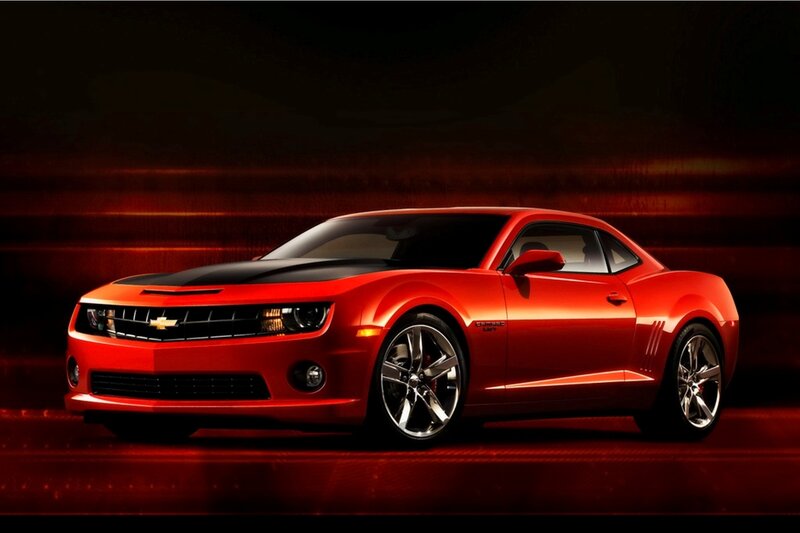 Red Chevrolet Camaro — Dramatic, Photograph, Car, Wheel