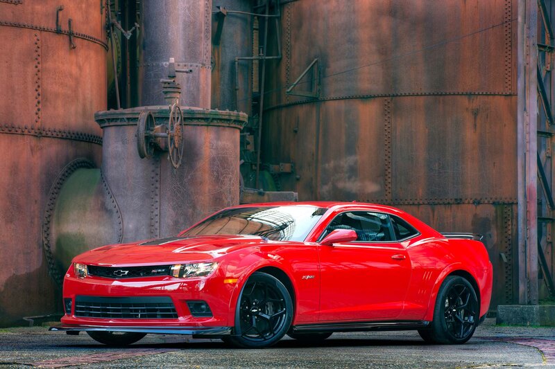 Red Chevrolet Camaro — Dramatic, Photograph, Rusty Tanks