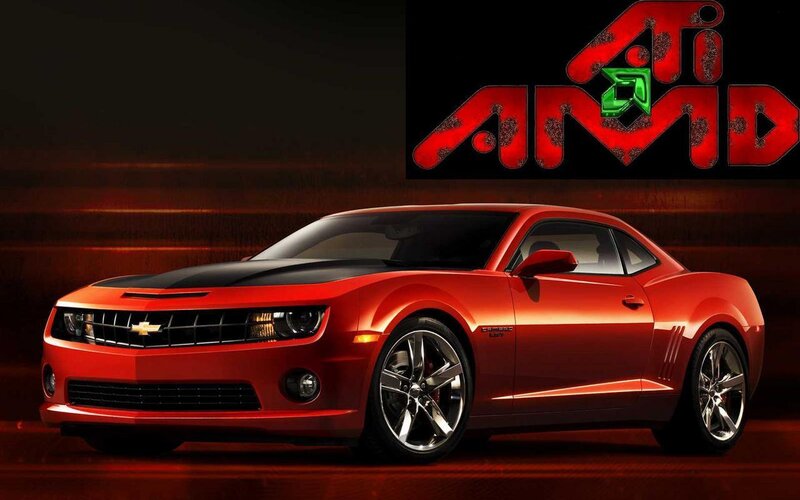 Red Chevrolet Camaro — Dramatic
