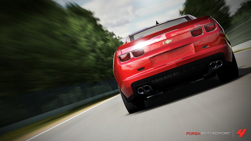Red Chevrolet Camaro — Dynamic, Afternoon, 3d Render, Car