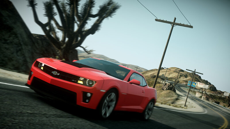 Red Chevrolet Camaro — Dynamic, Afternoon, 3d Render