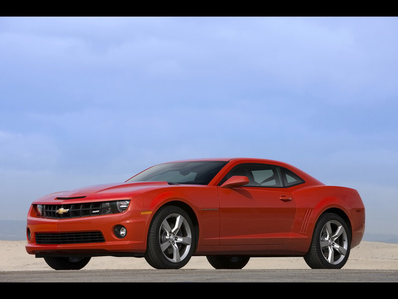 Red Chevrolet Camaro — Open