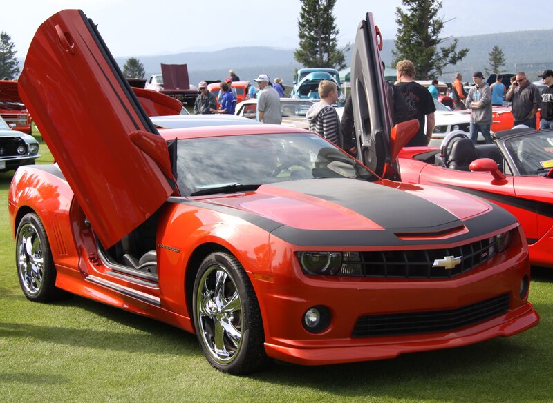 Red Chevrolet Camaro — Outdoor