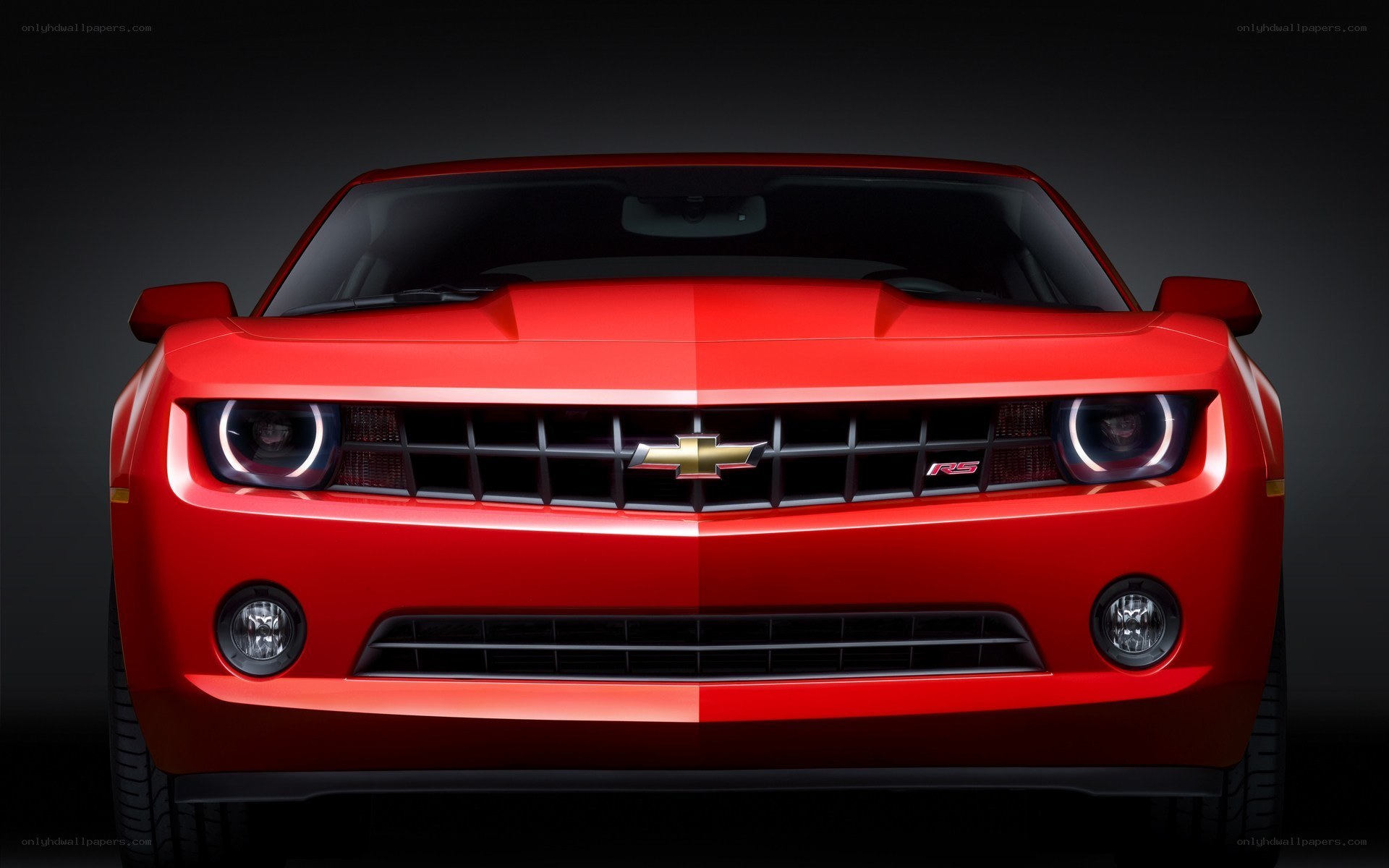 Red Chevrolet Camaro RS