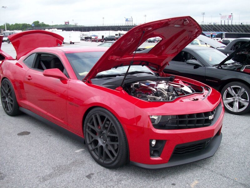 Red Chevrolet Camaro — Showcase, Afternoon