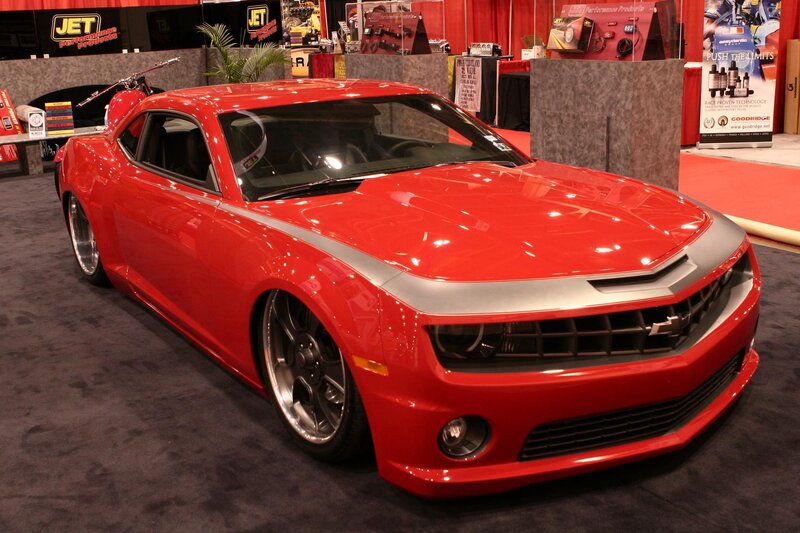 Red Chevrolet Camaro — Showroom