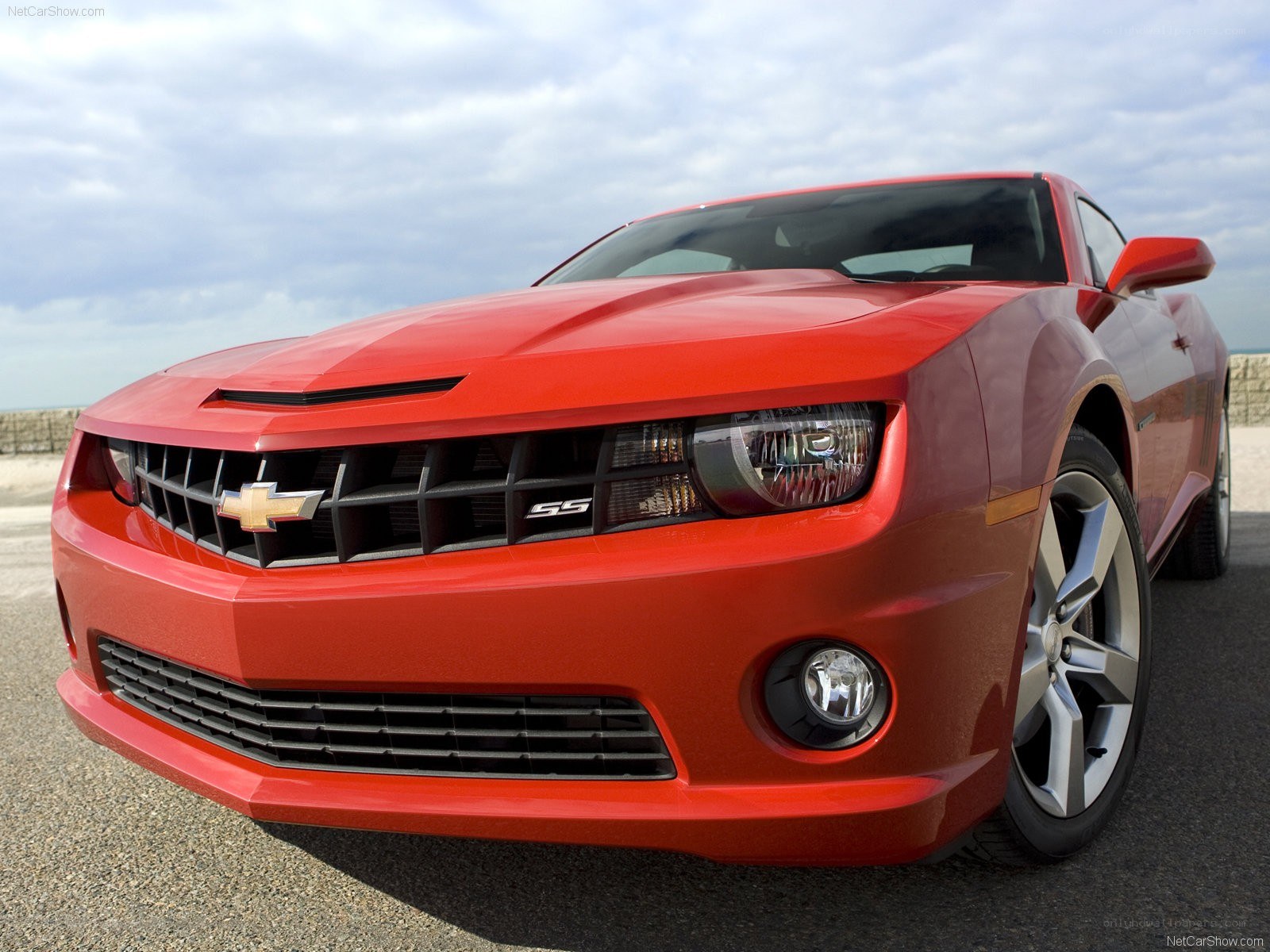 Red Chevrolet Camaro SS