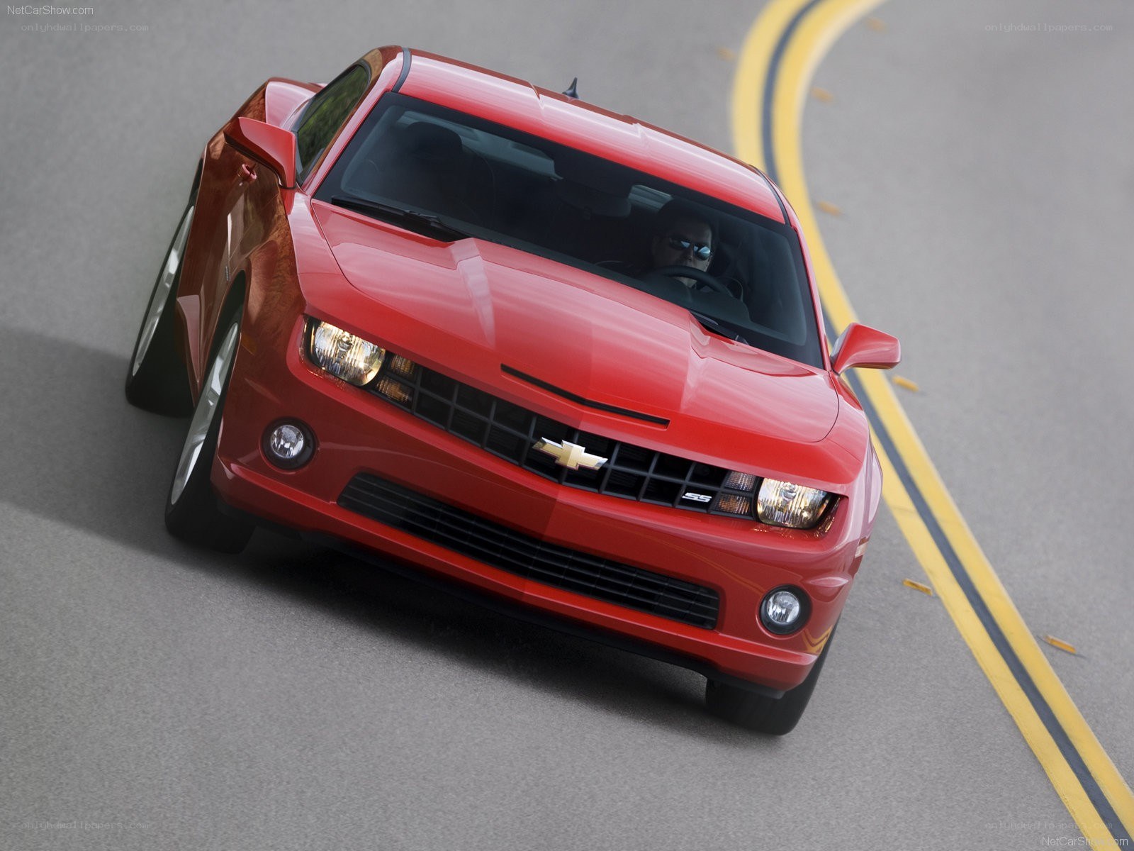 Red Chevrolet Camaro SS