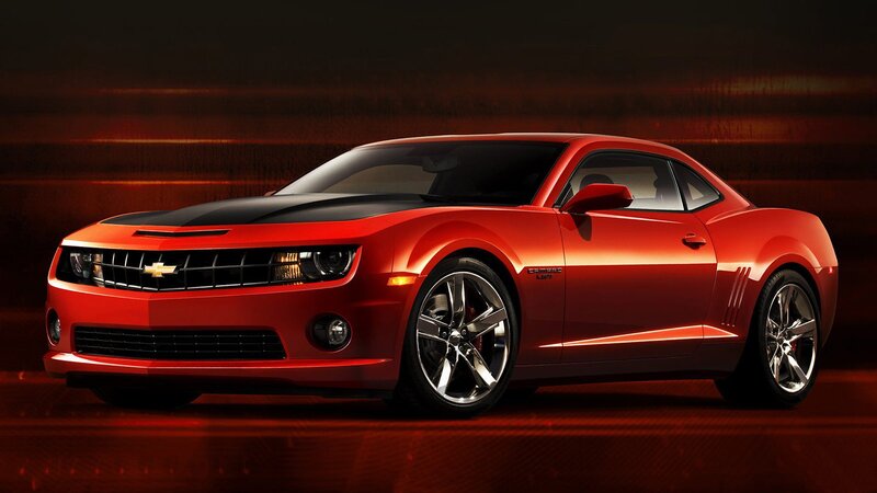 Red Chevrolet Camaro SS