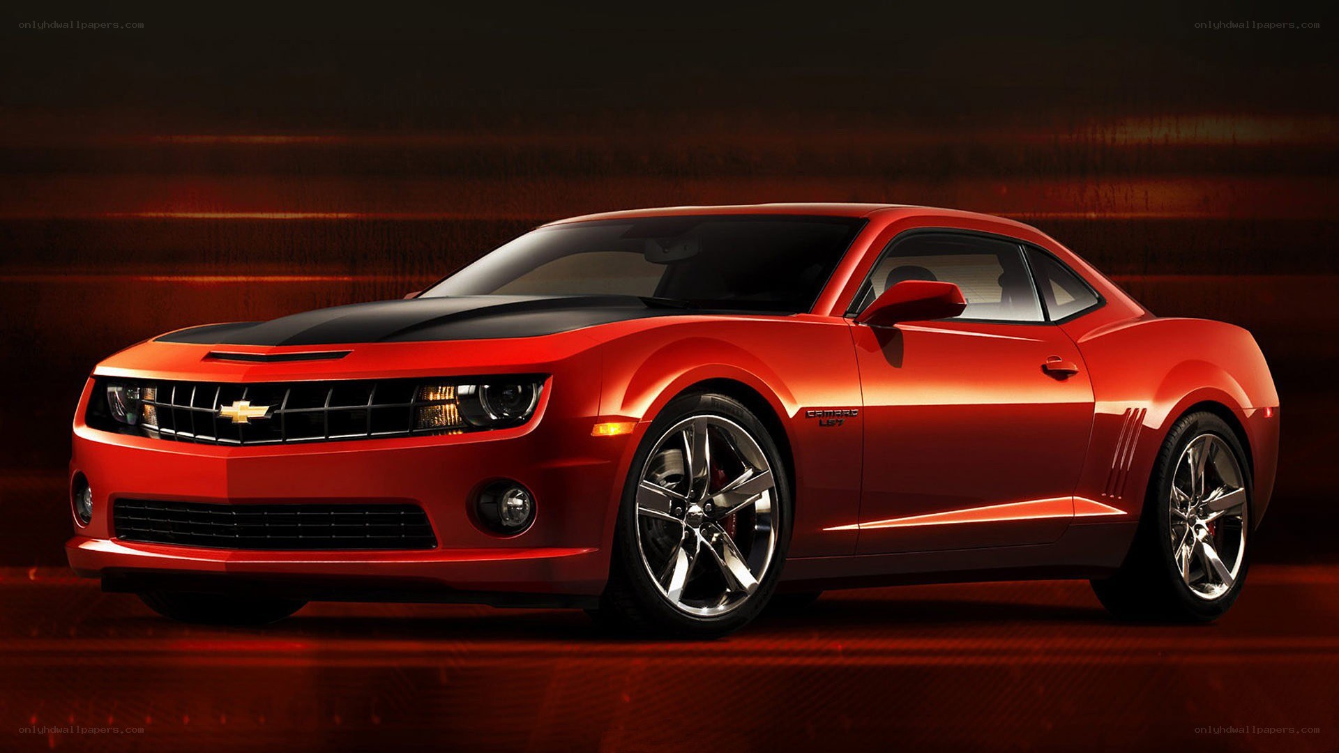 Red Chevrolet Camaro SS