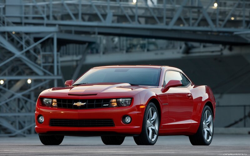 Red Chevrolet Camaro SS