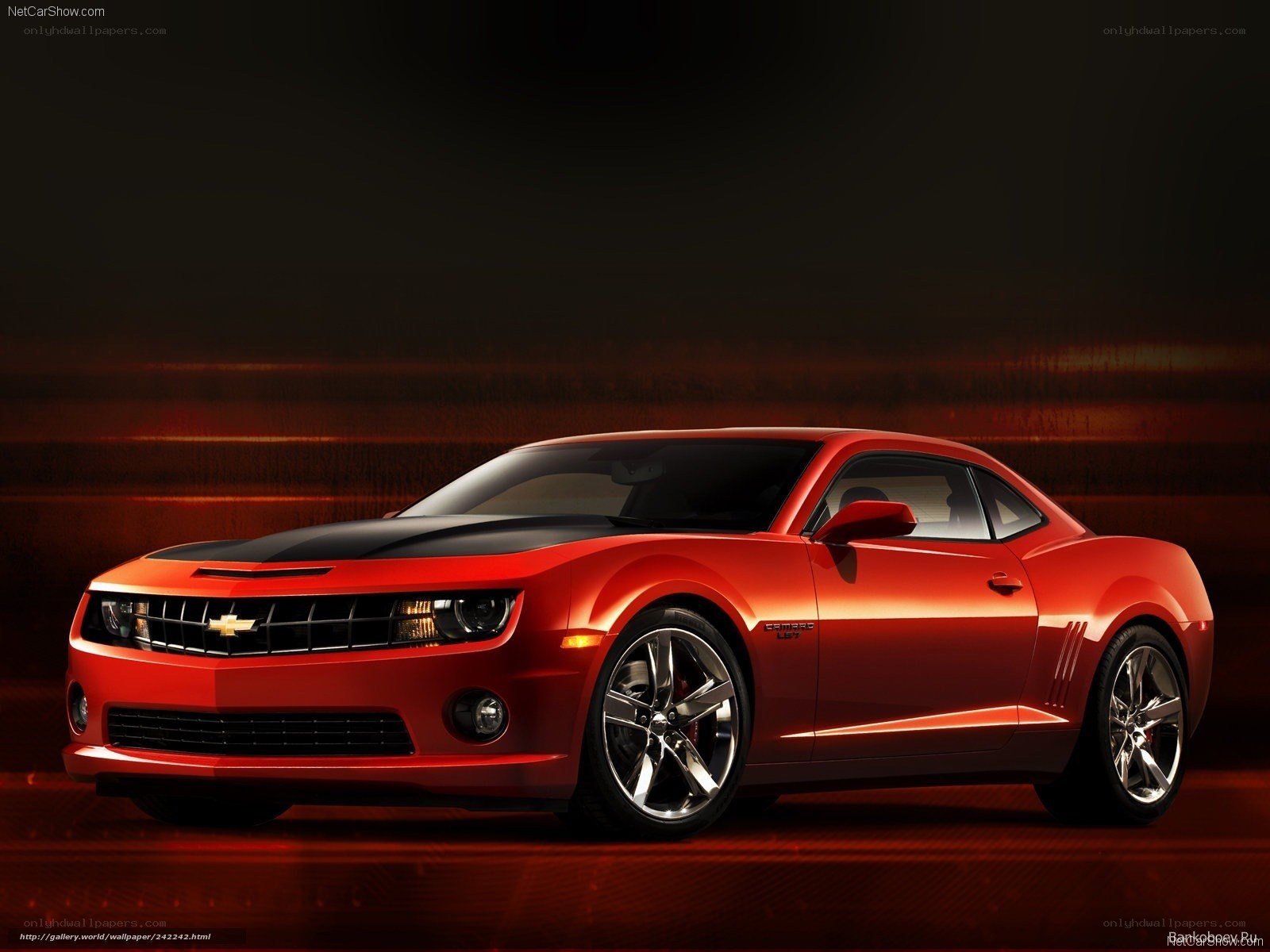 Red Chevrolet Camaro SS