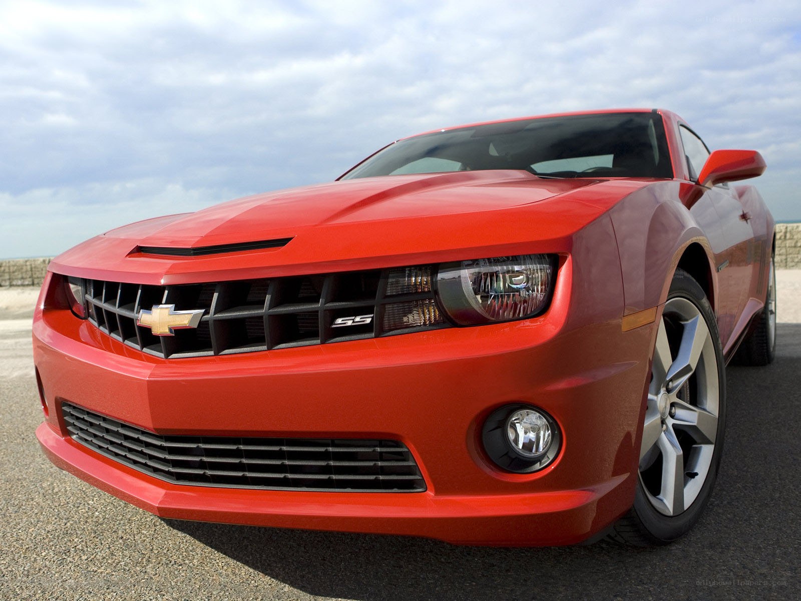 Red Chevrolet Camaro SS
