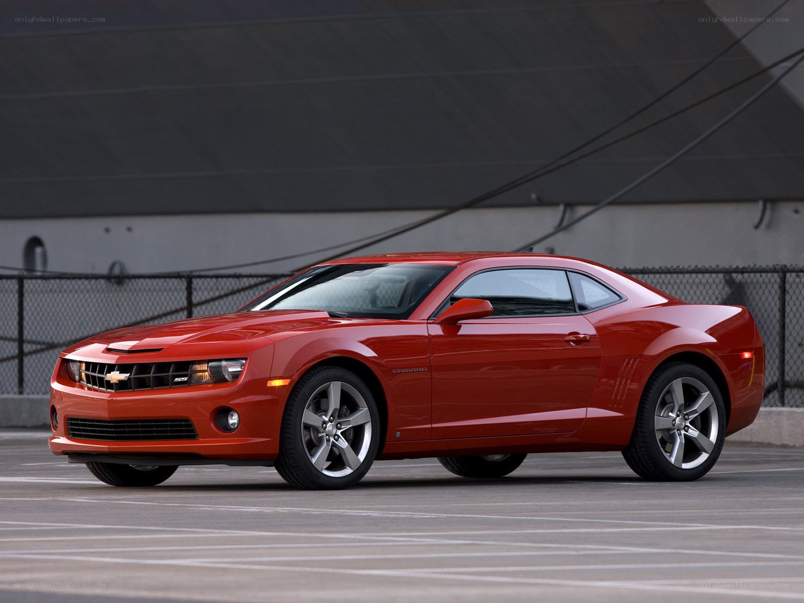 Red Chevrolet Camaro SS