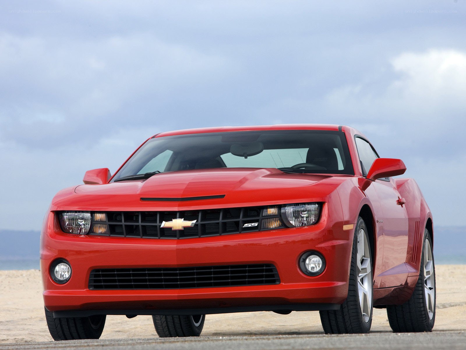 Red Chevrolet Camaro SS
