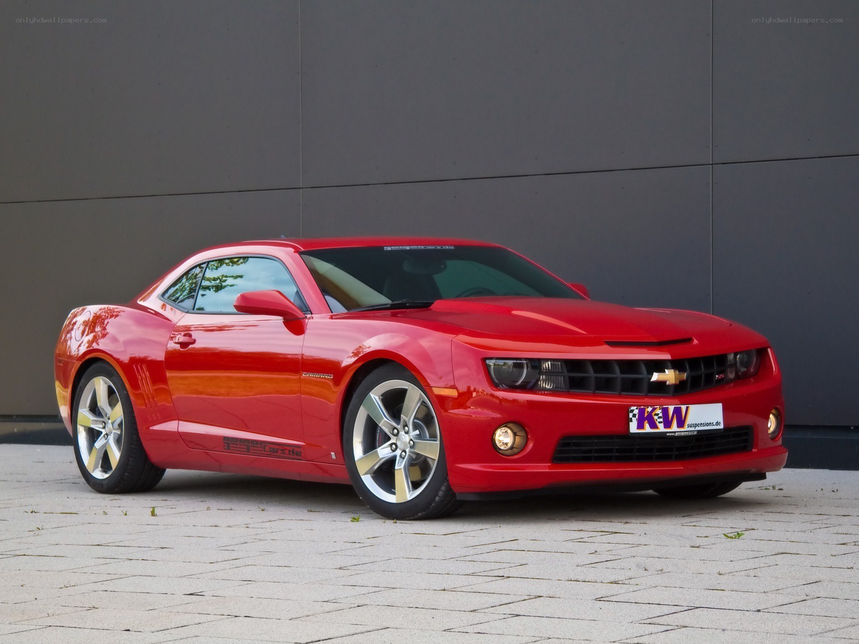 Red Chevrolet Camaro SS